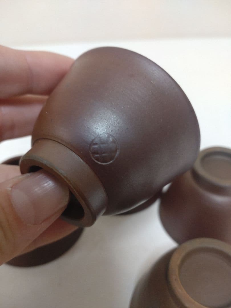 煎茶道具まとめて　備前焼　常滑焼　煎茶碗　湯冷まし