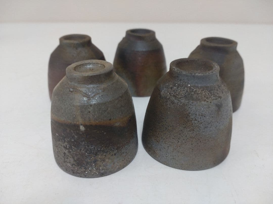 煎茶道具まとめて　備前焼　常滑焼　煎茶碗　湯冷まし