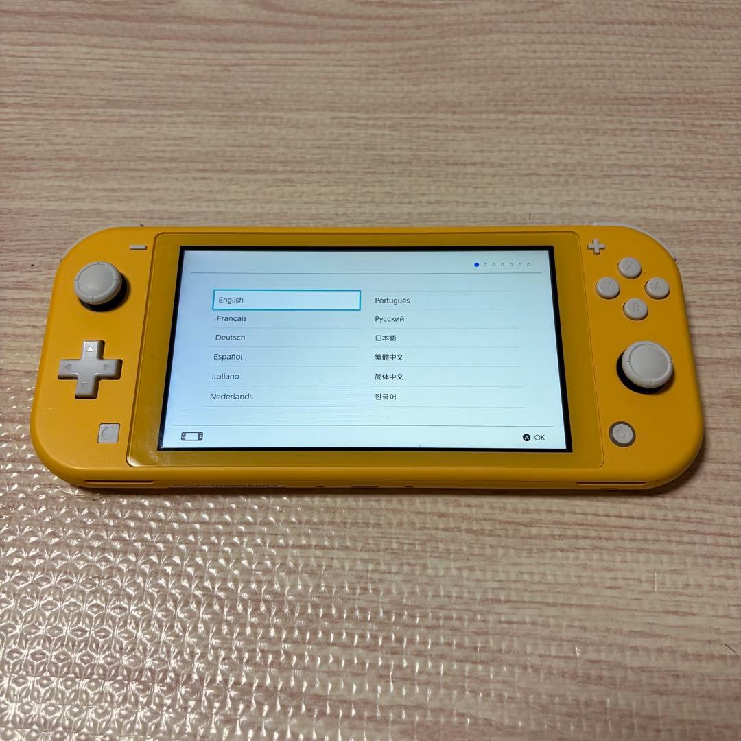 Nintendo Switch Lite イエロー 本体 充電器付 動作確認済み