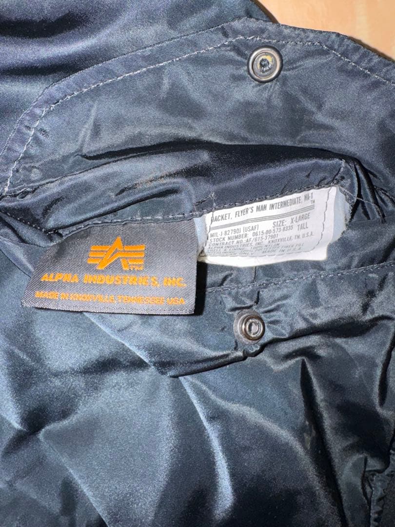 90s アルファ MA-1 インダストリーズ ブラック XL 大幅な値下げ交渉⭕️