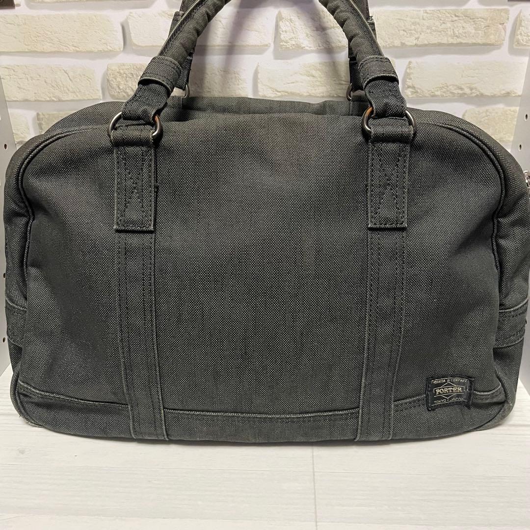 Porter 吉田カバン　ミニボストン　ダークグリーン　メンズ　レディース