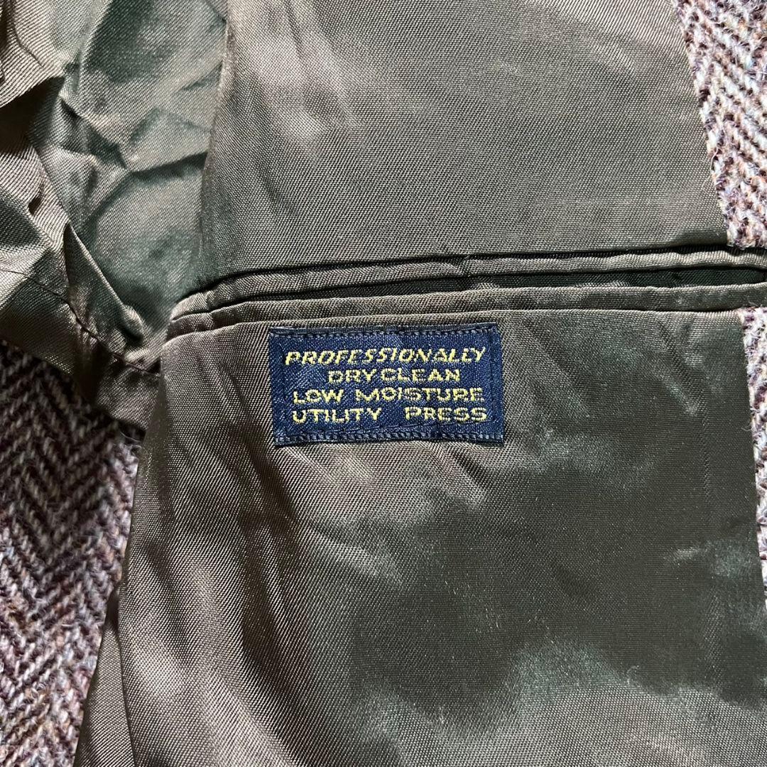 90s USA製 Harris Tweed ツイードジャケット ヘリンボーン