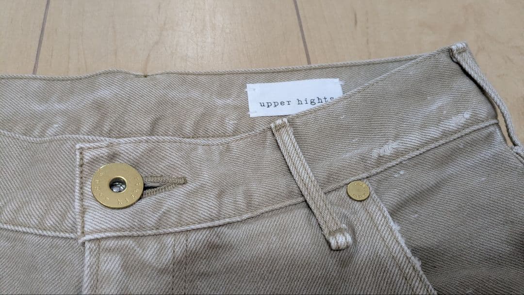 upper hights for conte ベージュデニムパンツ　24 美品
