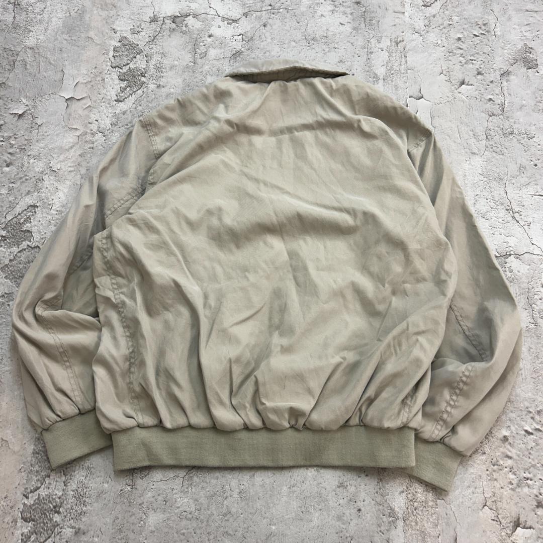 マ*ん様 WEATHERPROOF　スイングトップ　L　ベージュ　刺繍　古着
