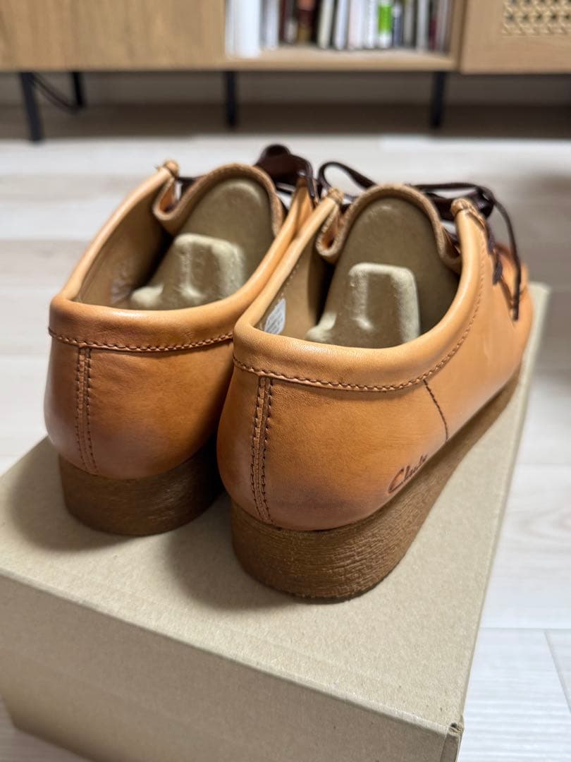 クラークス ワラビー ライトタン UK8 CLARKS