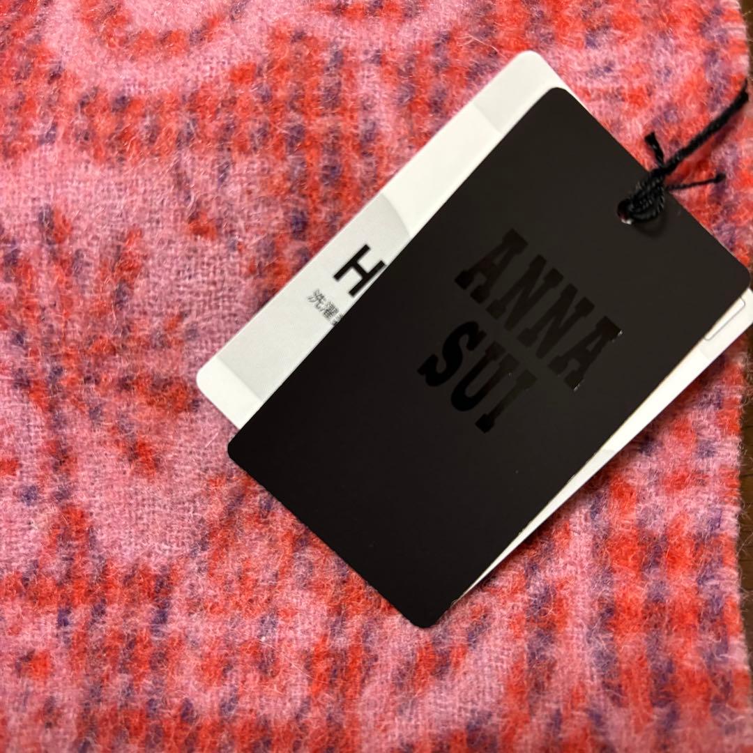 【新品未使用・タグ付】ANNASUI アナスイ　希少柄　マフラー　ウール100