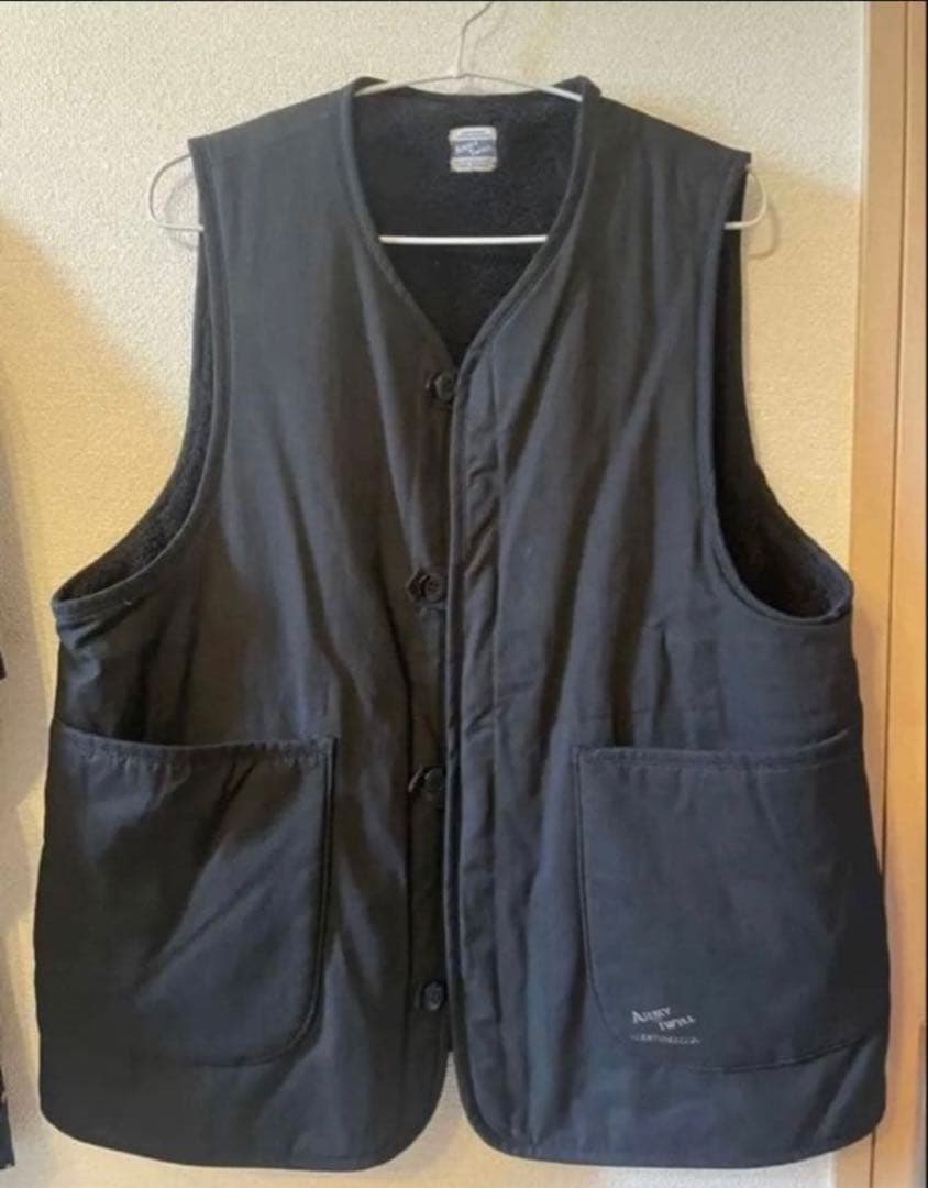 ARMY TWILL フリークスストア別注リバーシブルボアベスト　M 黒