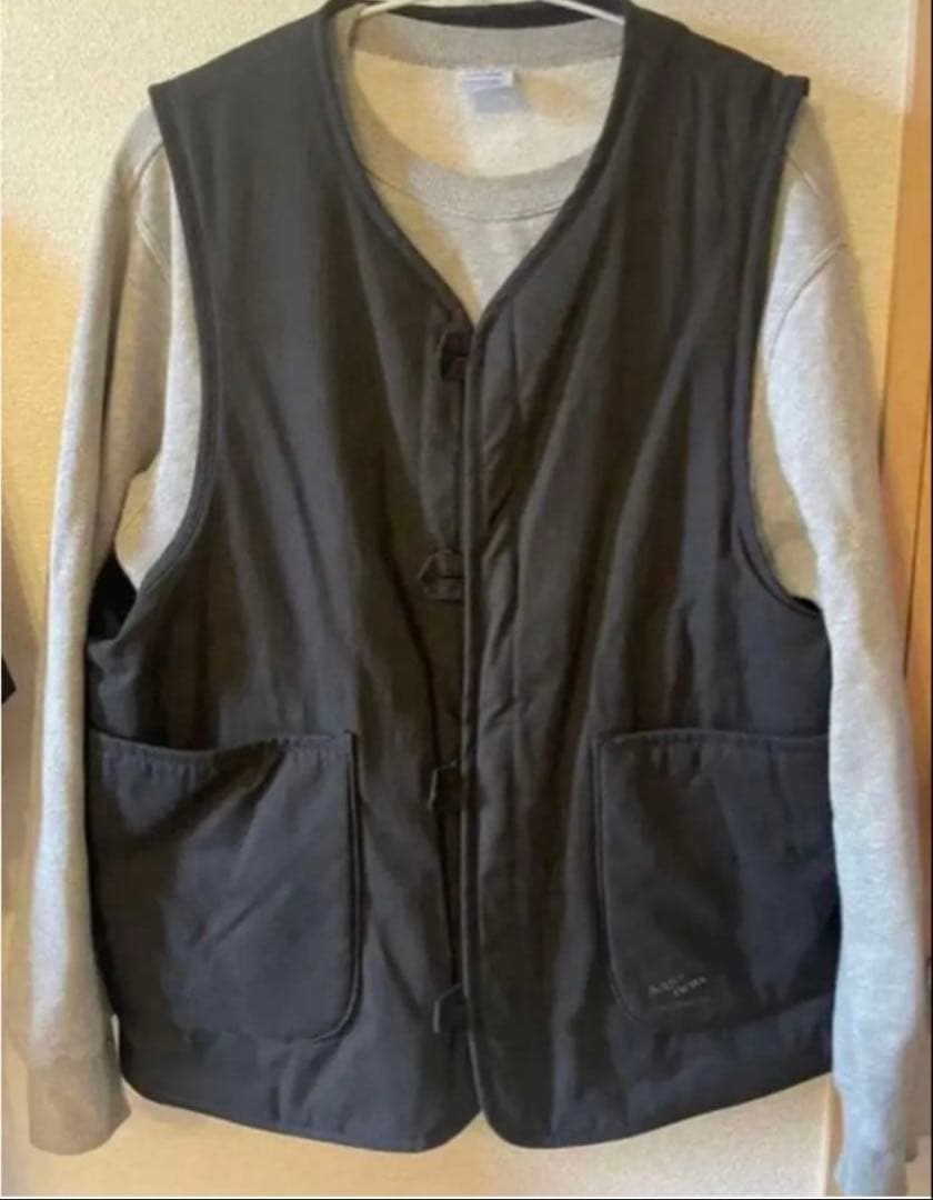 ARMY TWILL フリークスストア別注リバーシブルボアベスト　M 黒
