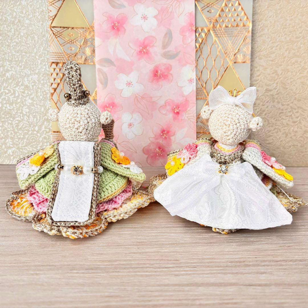 あみぐるみ　ひな祭りくまさん４