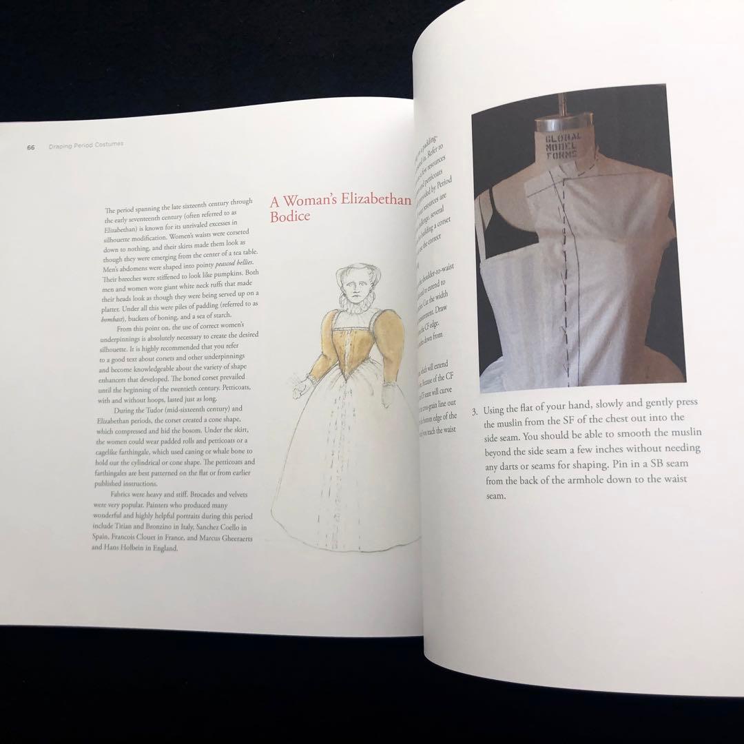 時代衣装のドレーピング 技法書「Draping Period Costumes」