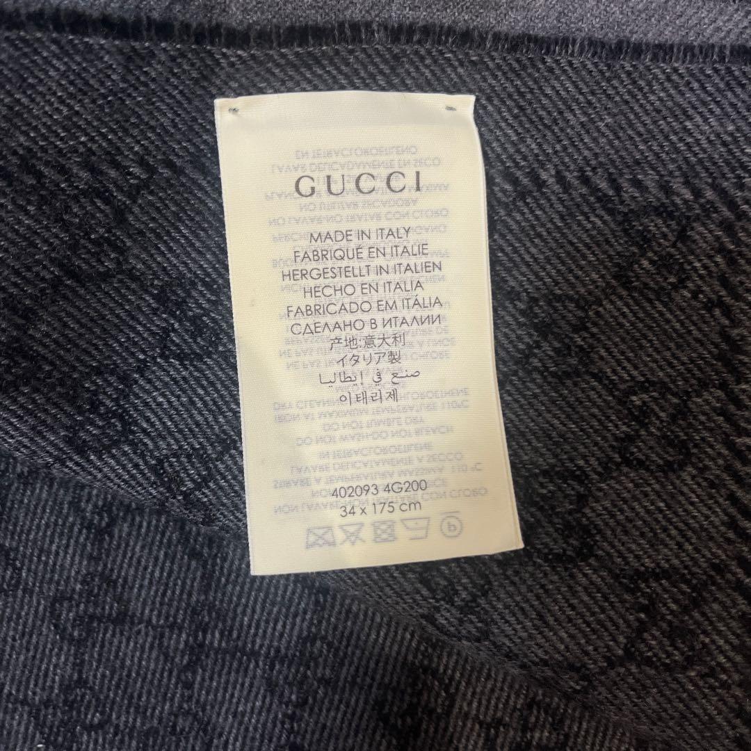GUCCI GGパターン ストール 34x175cm