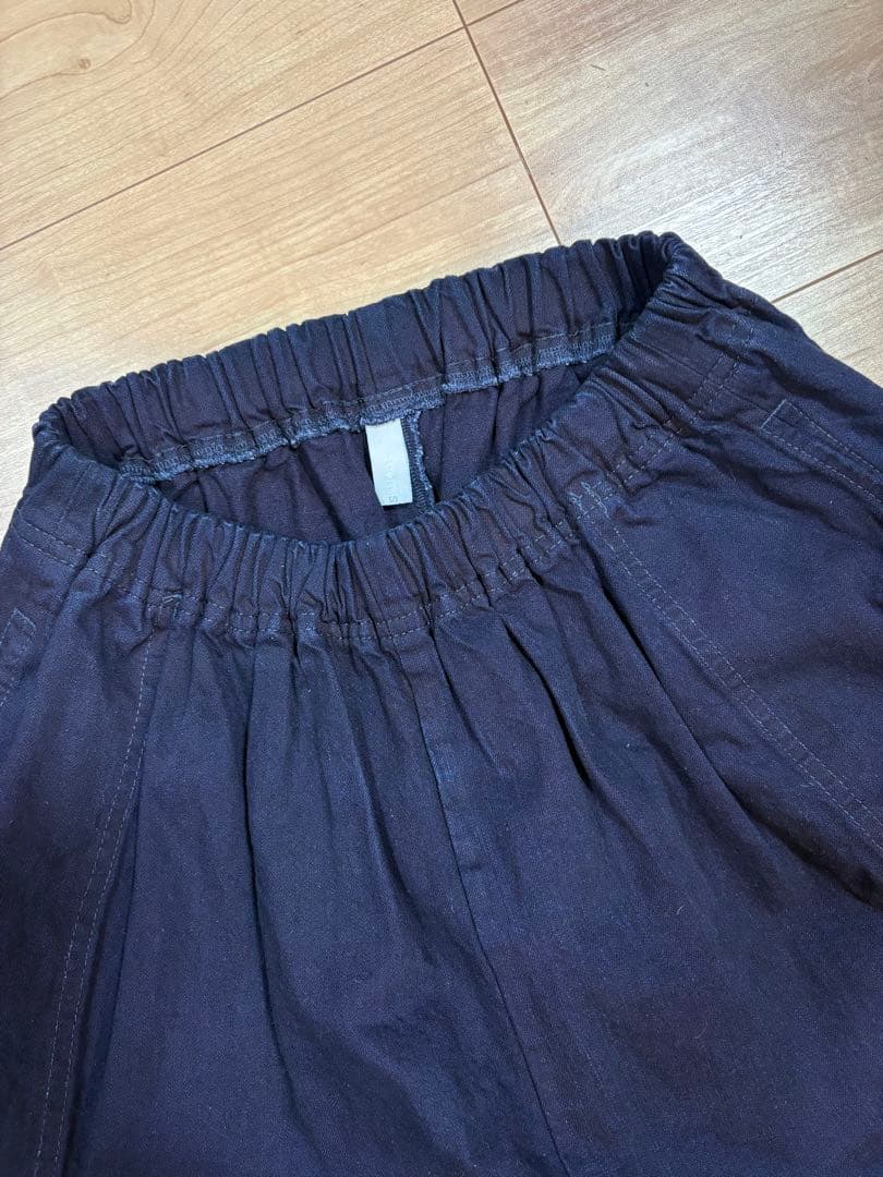 ☆美品☆ homspun ダークネイビー ワイドパンツ
