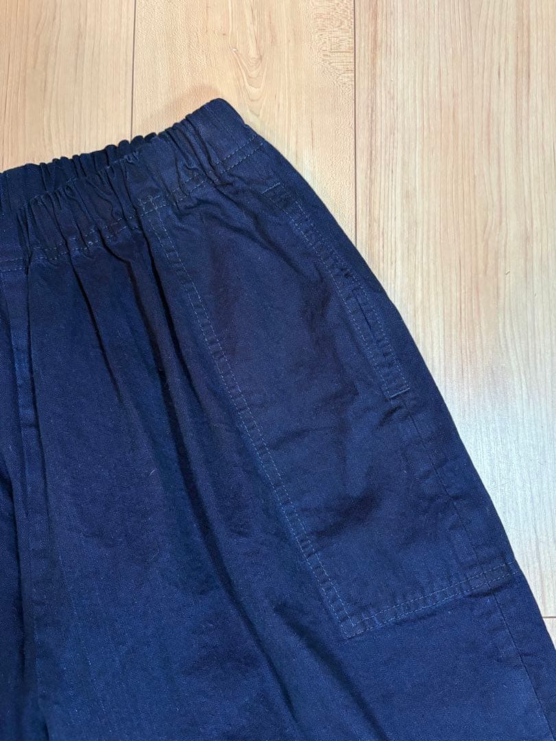 ☆美品☆ homspun ダークネイビー ワイドパンツ