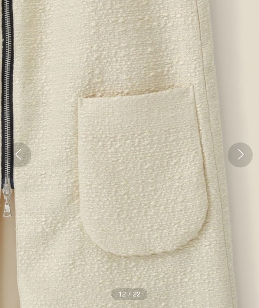 【PUBLIC TOKYO】ツイードコンビスカート【ほぼ新品・サイズ1】