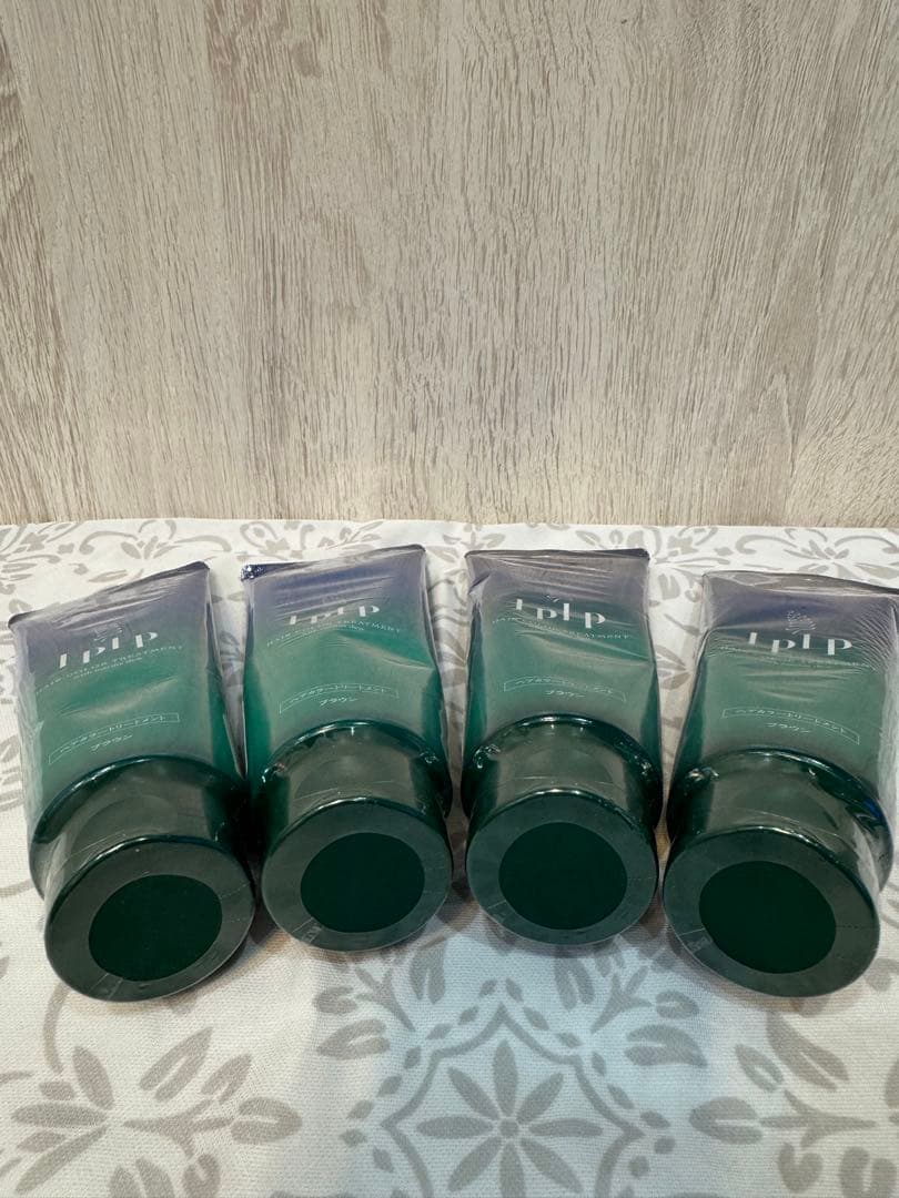 lplp ヘアカラー トリートメント ブラウン 新品未開封4本セット 最安値！