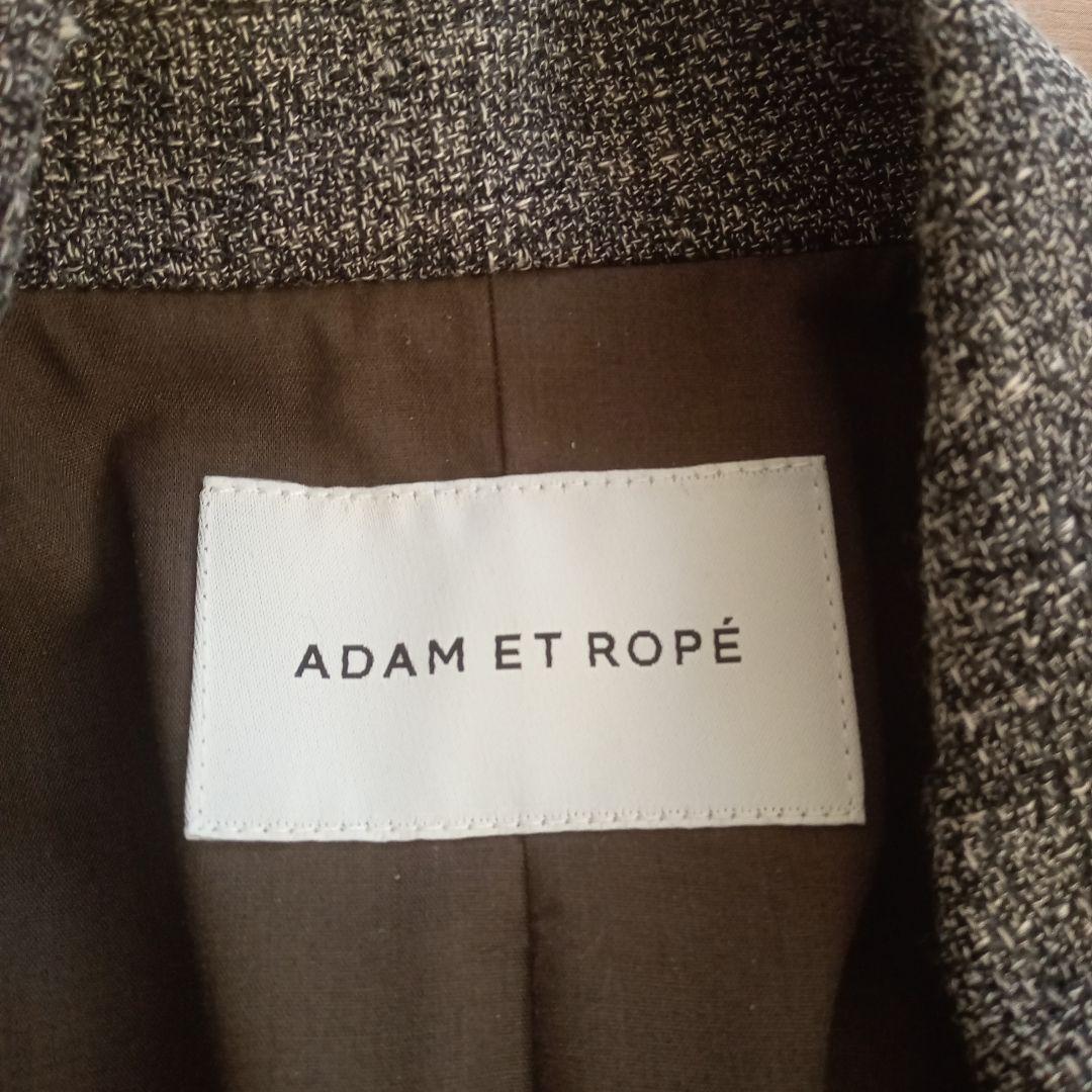 美品！ADAM ET ROPÉ リネンライクキャンバスジャケット　ブラック　36