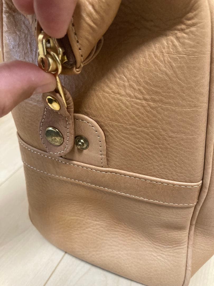 ネ*ト様 【新品・タグ付き】PORTER 牛革ボストンバッグ ベージュ（日本製）