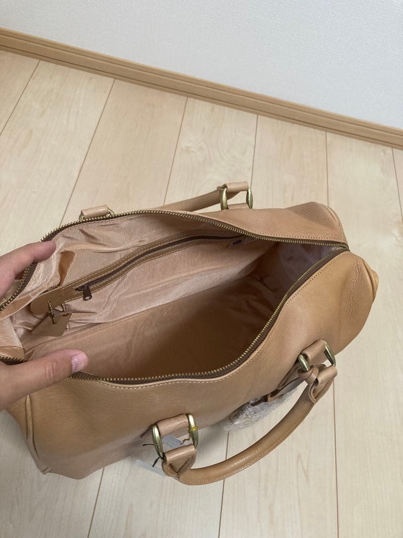 ネ*ト様 【新品・タグ付き】PORTER 牛革ボストンバッグ ベージュ（日本製）