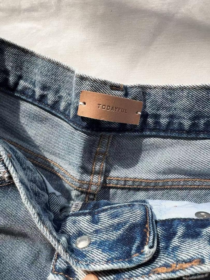 未使用品todayful Cary's Denimライトブルー25