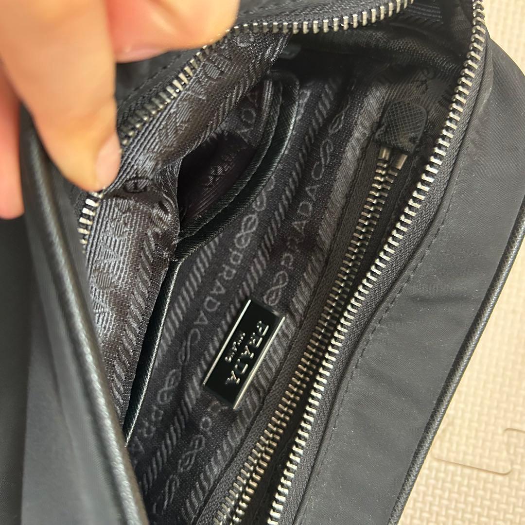 PRADA プラダ ショルダー バッグ ブラック ナイロン