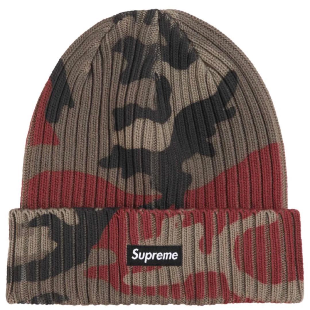 帽子 Supreme Overdyed Beanie Red Camo