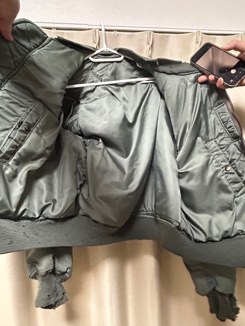 エアフォース MA-1 50s 黒タグ