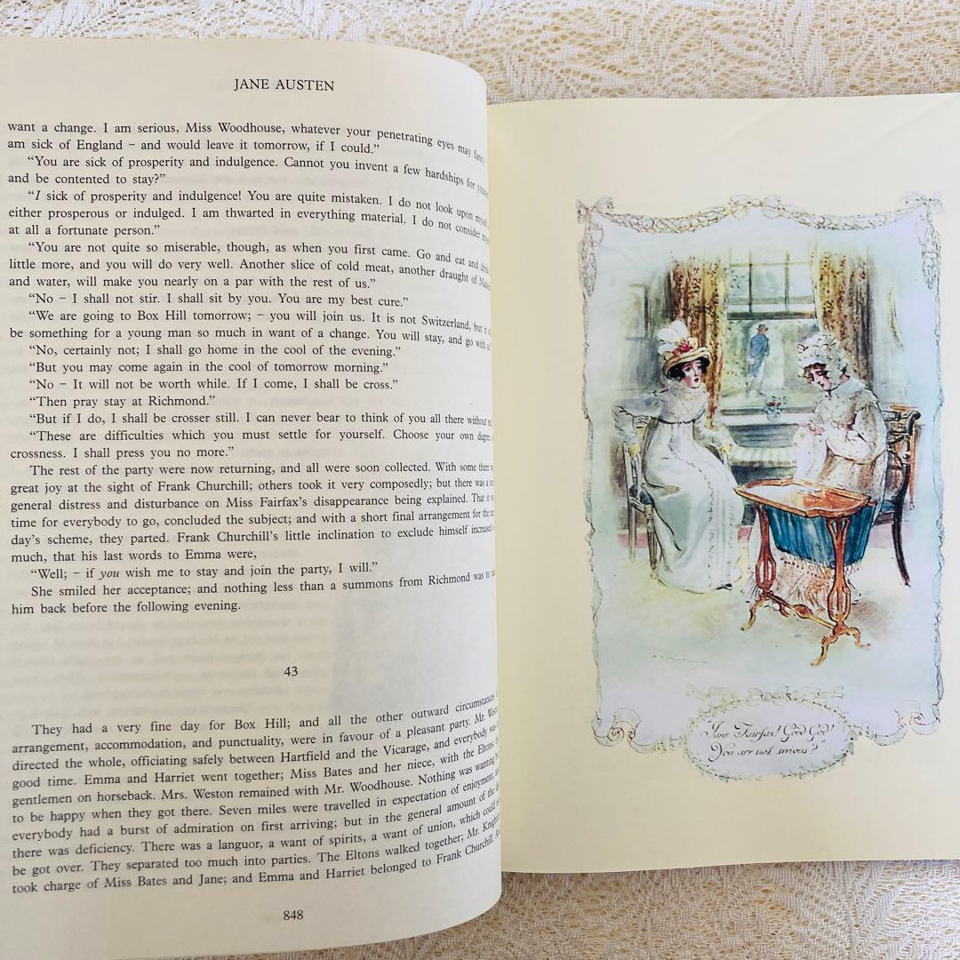 洋書　古書　ジェイン・オースティン作品集　豪華な特別限定版♡　大型本