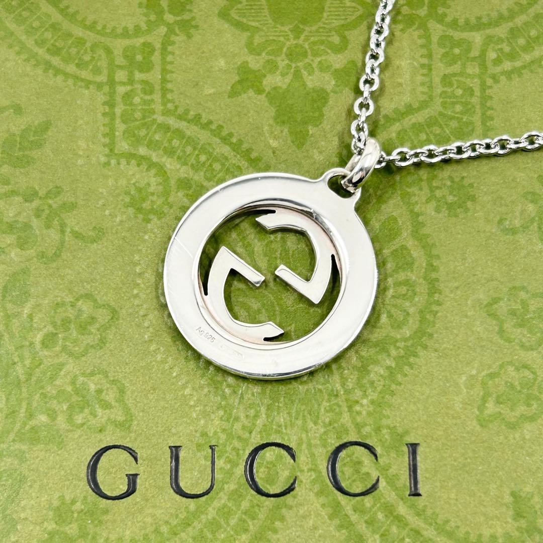 希少✨　グッチ　GUCCI　ネックレス　インターロッキング　シルバー　925