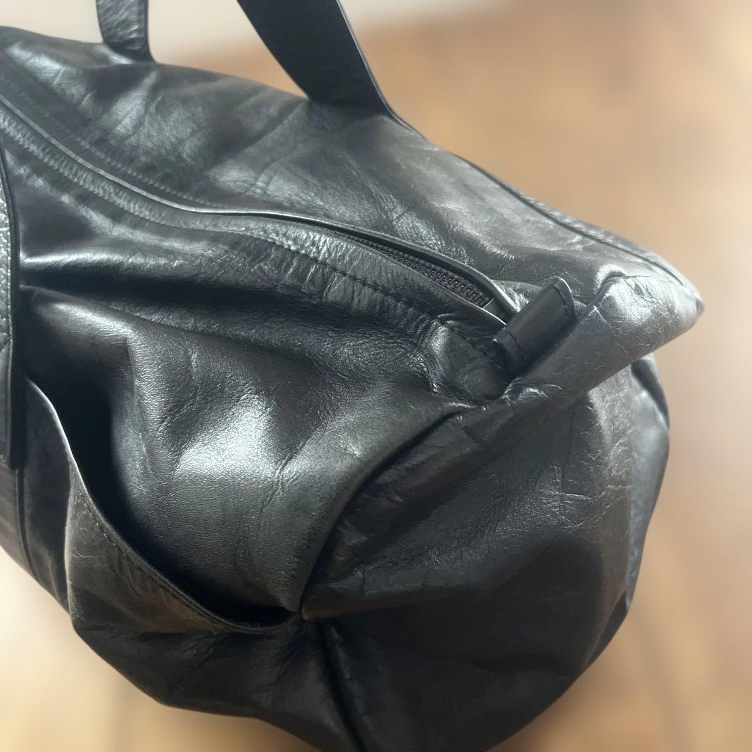 【美品】　PORTER 吉田カバン　レザーボストンバッグ　ブラック