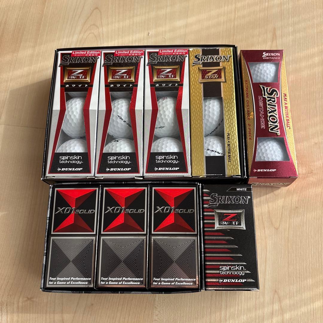 スリクソン、ブリヂストン、ゴルフボールセット売り