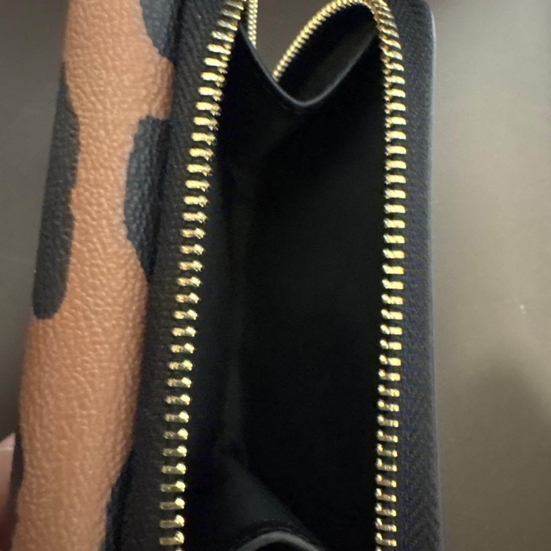 コーチ　レオパ柄　折財布　美品