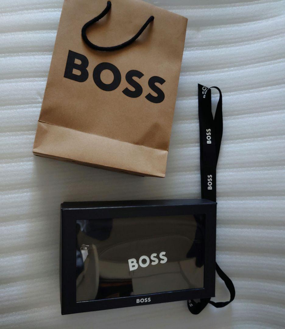 ヒューゴボス　HUGO BOSS　ポーチ&アイマスク　タグ付き箱付