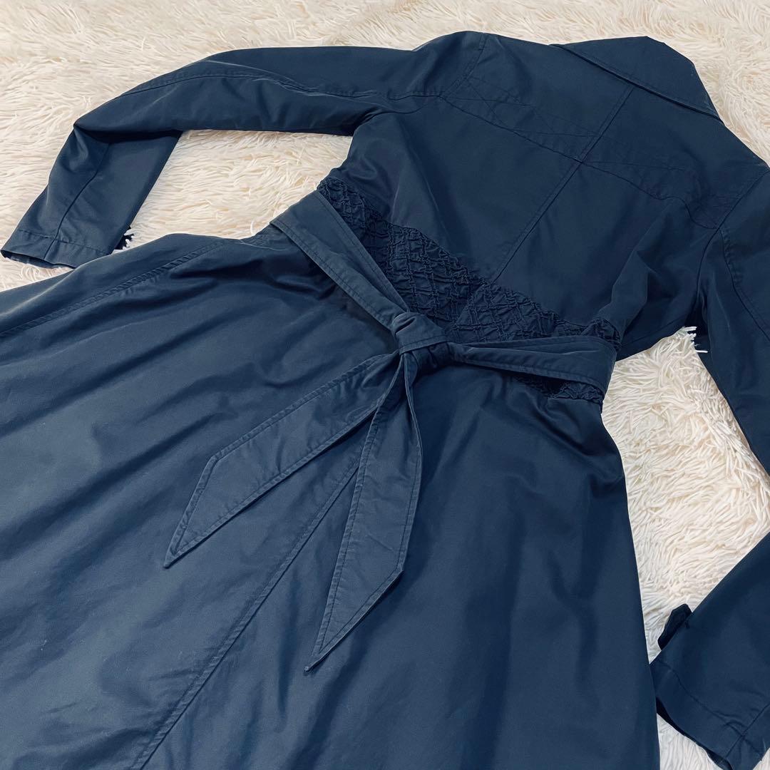 DIESEL/ディーゼル　Aライントレンチコート　ロング丈　黒　ブラック