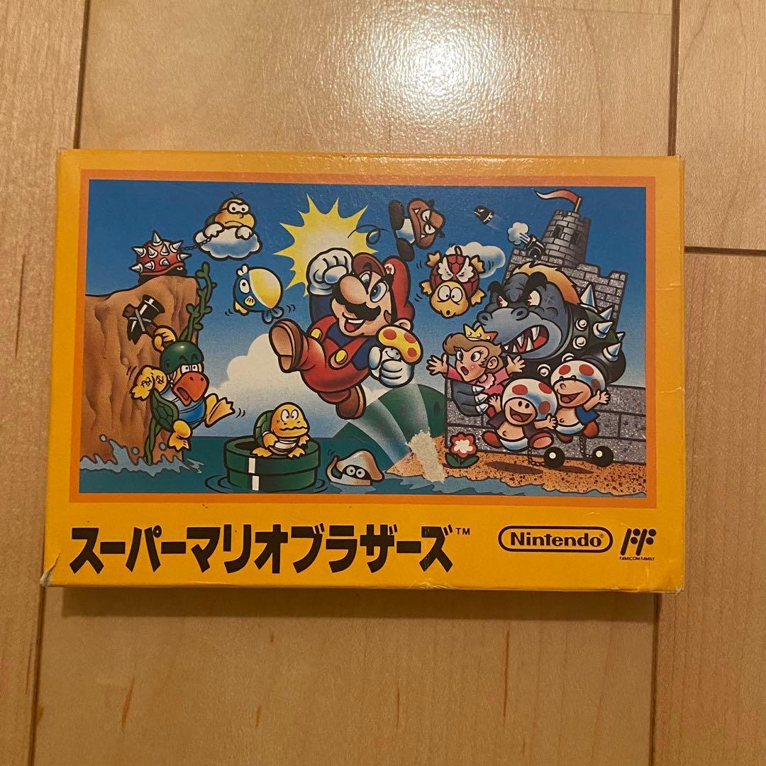 【箱・取扱説明書付】ファミコン スーパーマリオブラザーズ ソフト
