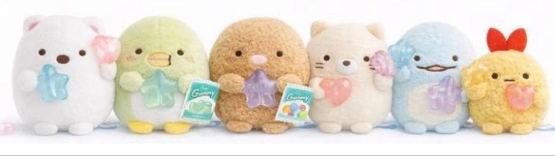 すみっコぐらし　グミグミパーティー　てのりぬいぐるみ　全6種セット
