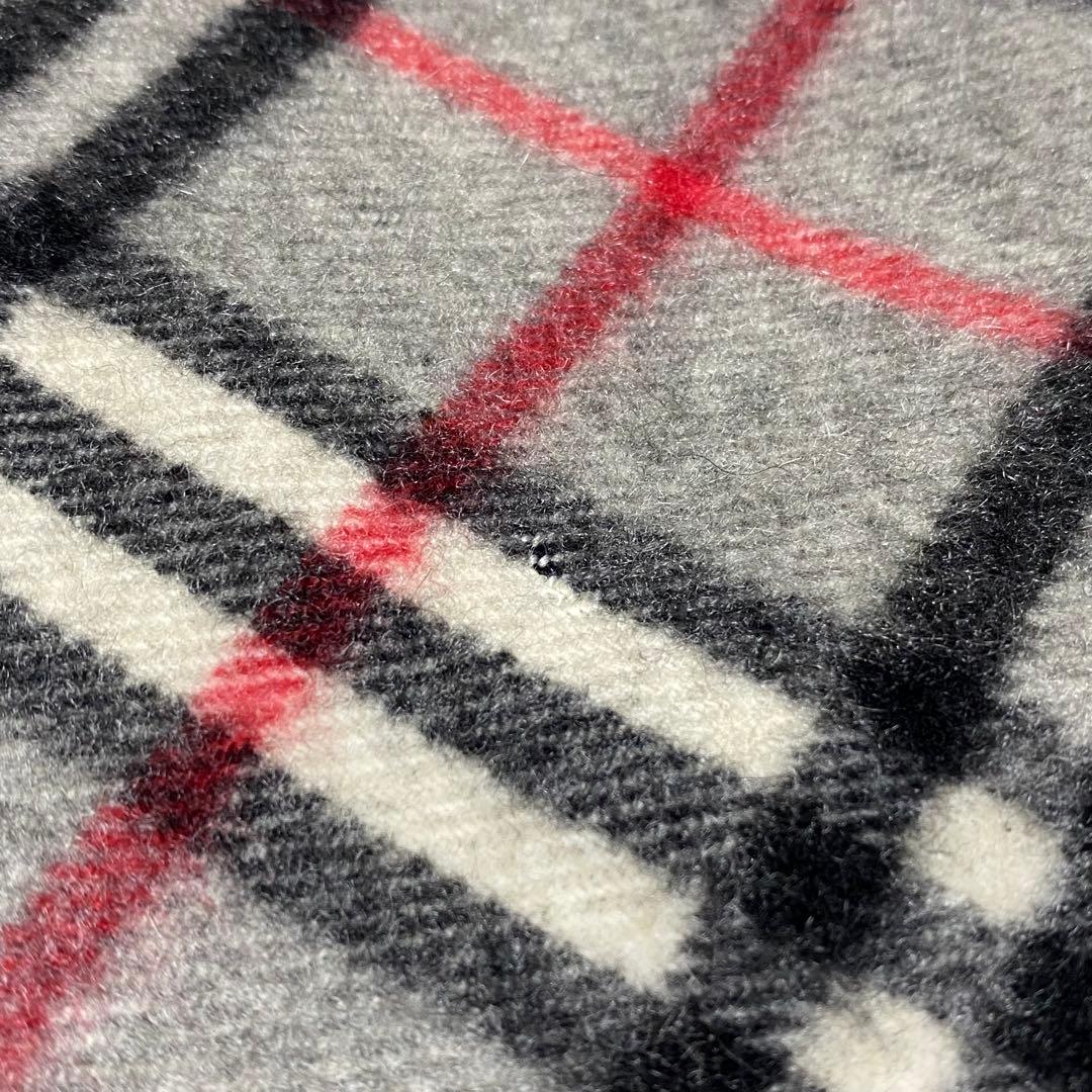 Burberrys バーバリー チェック カシミア100% マフラー　グレー