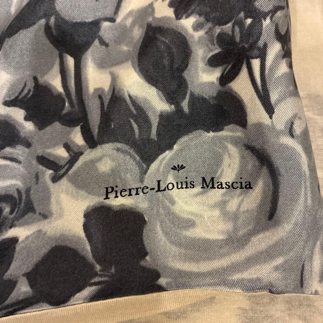 Pierre-Louis Mascia大判シルクストール カシミヤ グレー