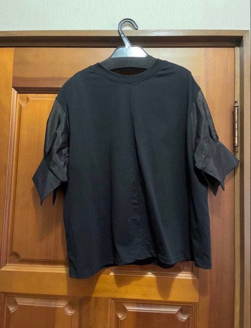【新品】 ラシュッド LASUD シアー袖　オーガンジー（ブラック）