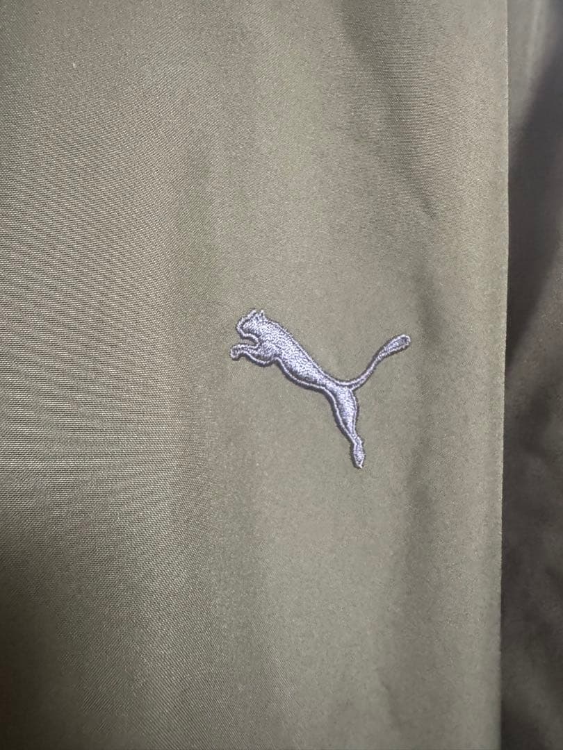 あ*し様 【美品】PUMA フード&ファー付きオリーブグリーン中綿モッズコート