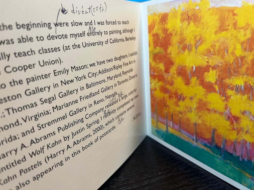 アート・デザイン・音楽 Wolf Kahn: A Book of Postcards