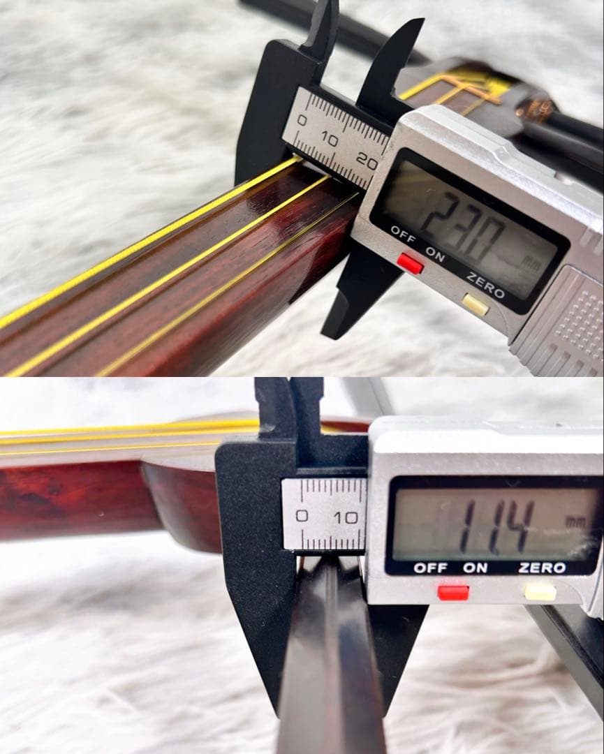 【希少】長唄三味線　細棹　紫檀　正寸　丸打胴　本皮