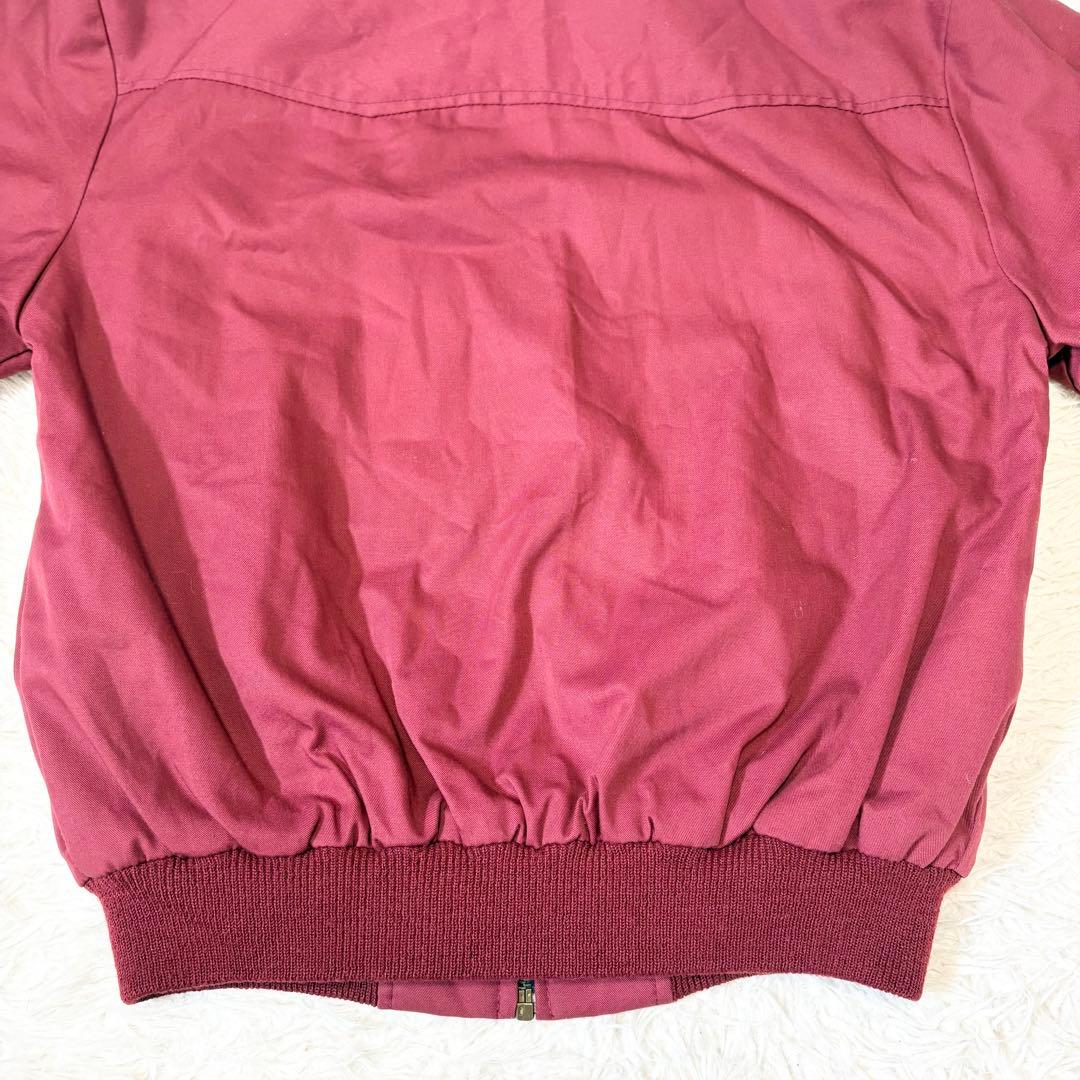 【美品】 MERC ハリントンジャケット 英国製 タータンチェック ボルドー S