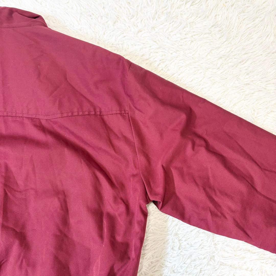 【美品】 MERC ハリントンジャケット 英国製 タータンチェック ボルドー S