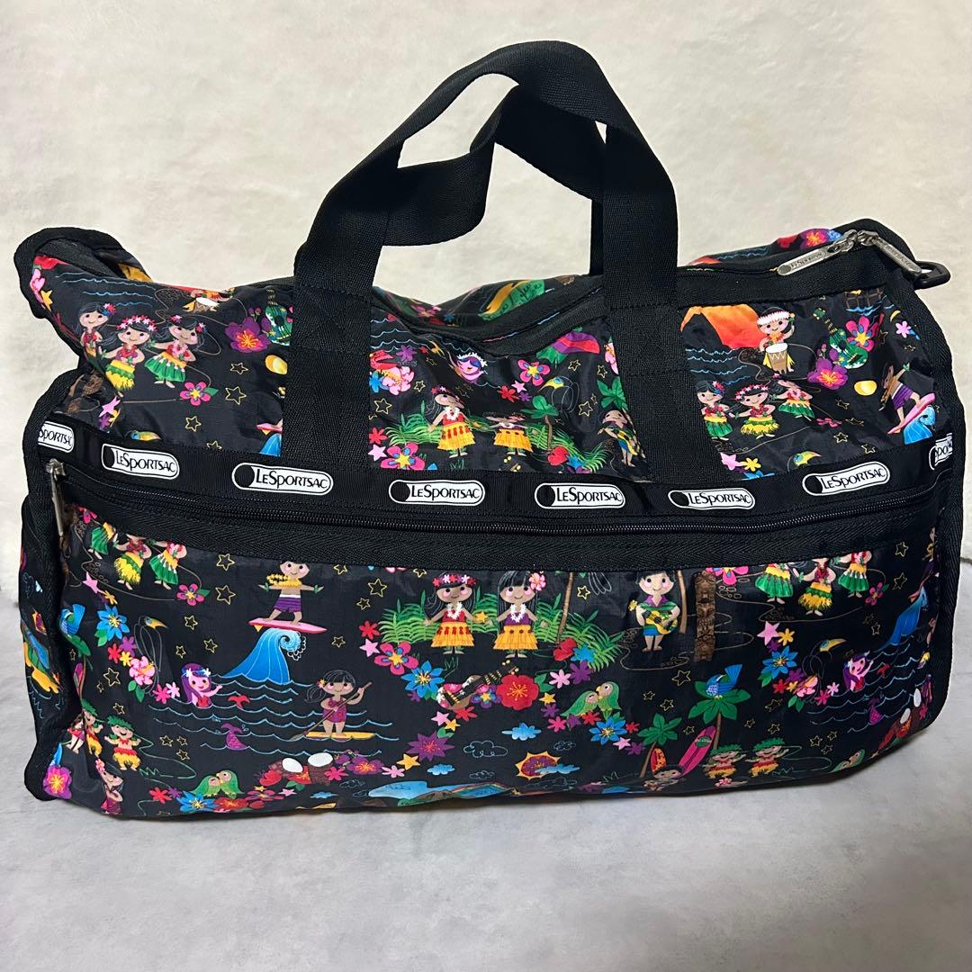 美品✨レスポートサック ボストンバッグ コラボ イッツアスモールワールド 黒