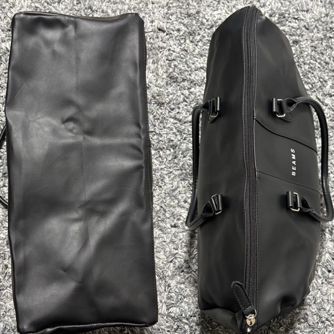 極美品 BEAMS ビームス ボストンバッグ トートバッグ ブラック