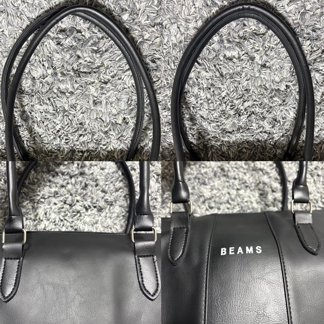 極美品 BEAMS ビームス ボストンバッグ トートバッグ ブラック