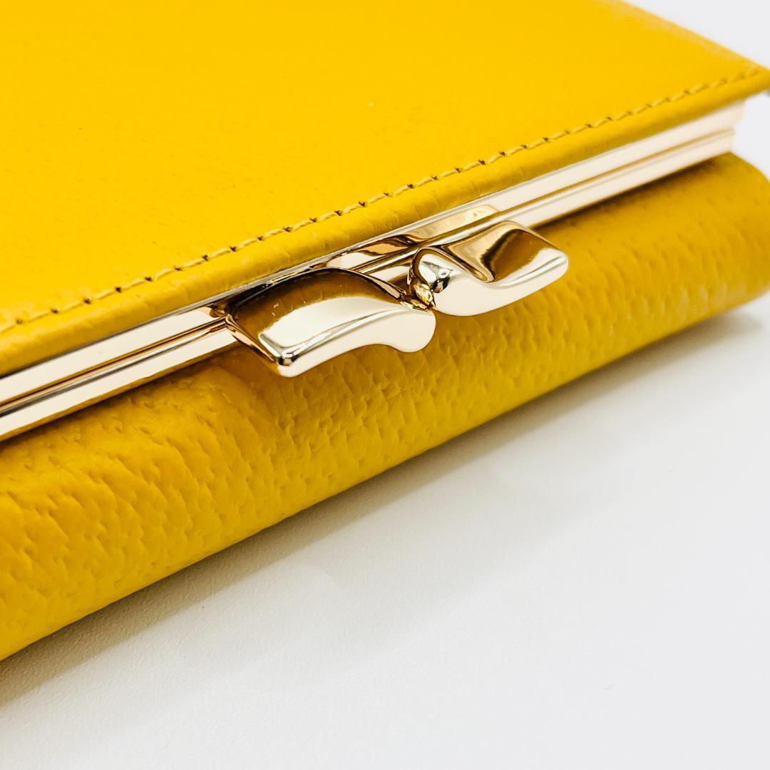 大人気 Vivienne Westwood 特価がま口 定番 折財布 黄色 人気