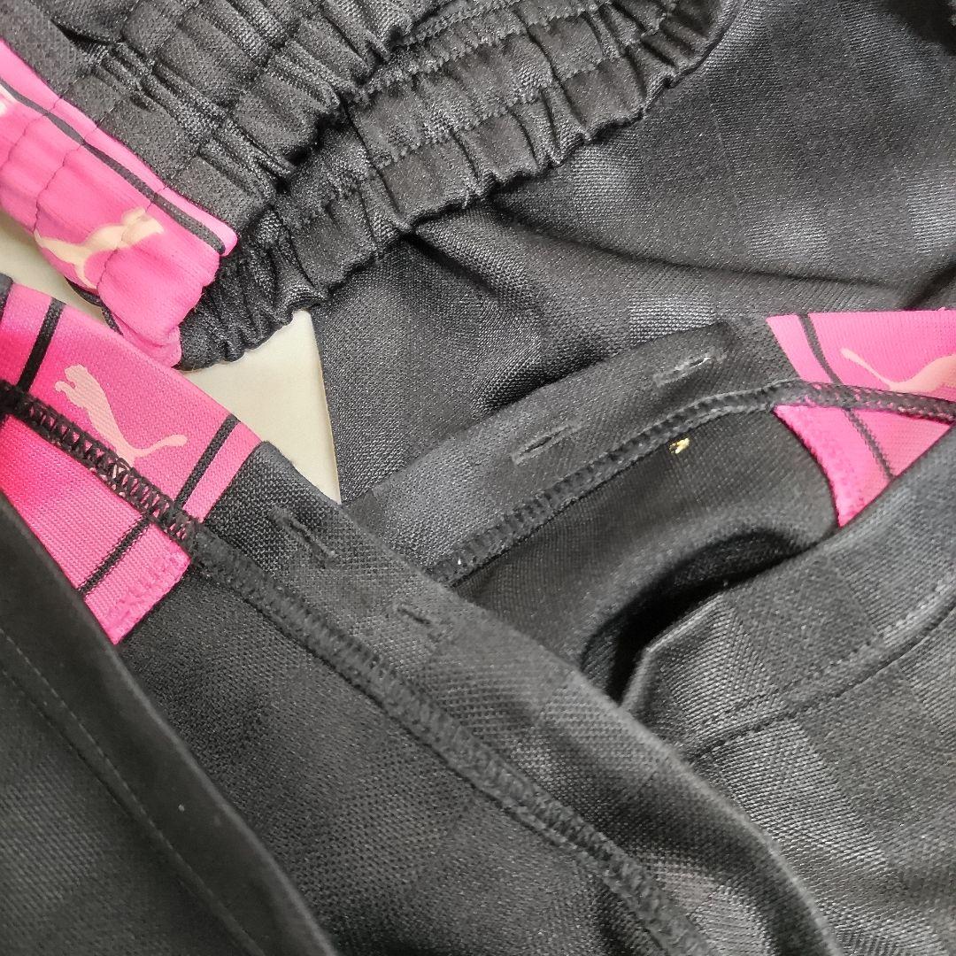 PUMA プージャ ジャージ上下セット ブラック×ピンク SS