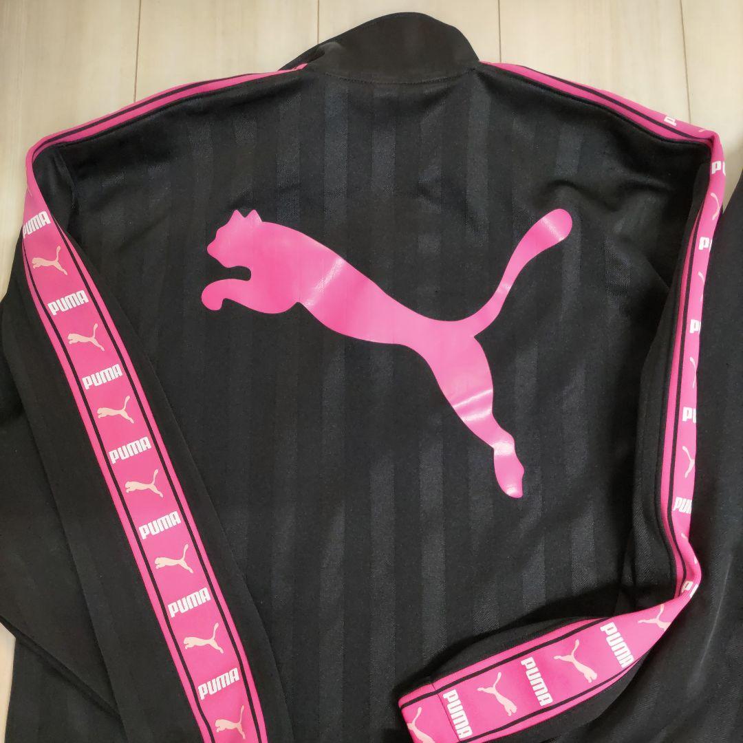 PUMA プージャ ジャージ上下セット ブラック×ピンク SS