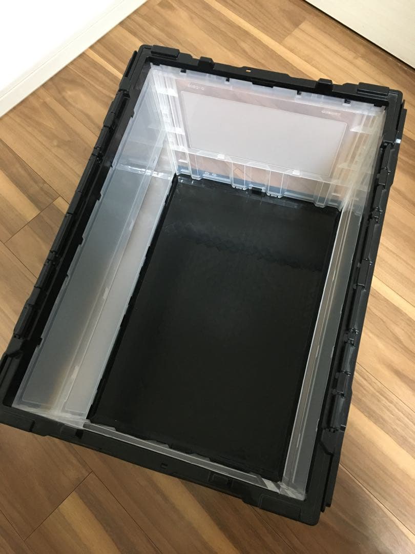 トラスコ中山　TRUSCO　薄型折りたたみコンテナ　モノトーンカラー　50L